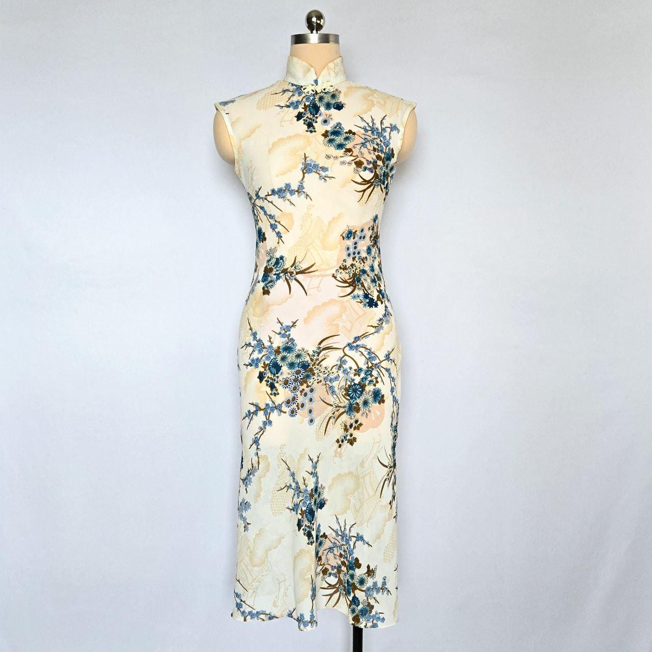 White Cheongsam - Etsy