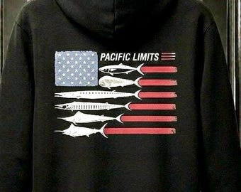 Pelagic patriot heavy hooded sweater,perfect for them long cold night on the boats jetty’s or piers.