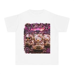 Hello Kitty Jeep Life Tee | Kawaii Jeep Crew Graphic T-Shirt image 1