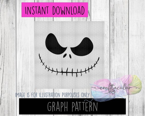 9 Jack Skellington Crochet Patterns 4 Jack Skellington Crochet Graph Pattern C2C