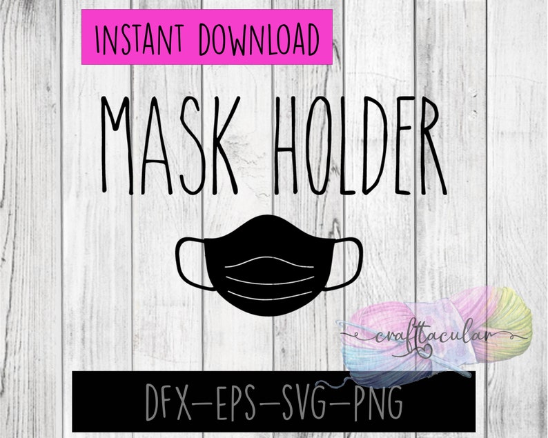 Mask Holder Digital Cutting File SVG Other Formats image 1