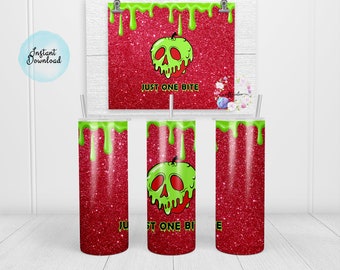 Just One Bite Sublimation Skinny Tumbler File 20oz | Straight | Tapered |