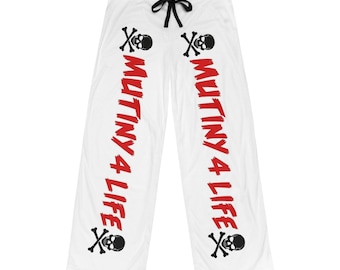 Pantalones de pijama Mutiny 4 Life / Pantalones de descanso con calavera y tibias cruzadas