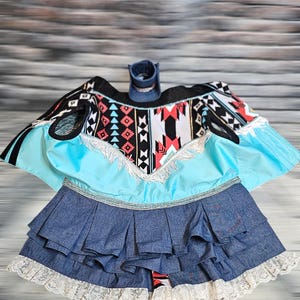 aztec denim dress Shea Baby Aztec Denim Dress