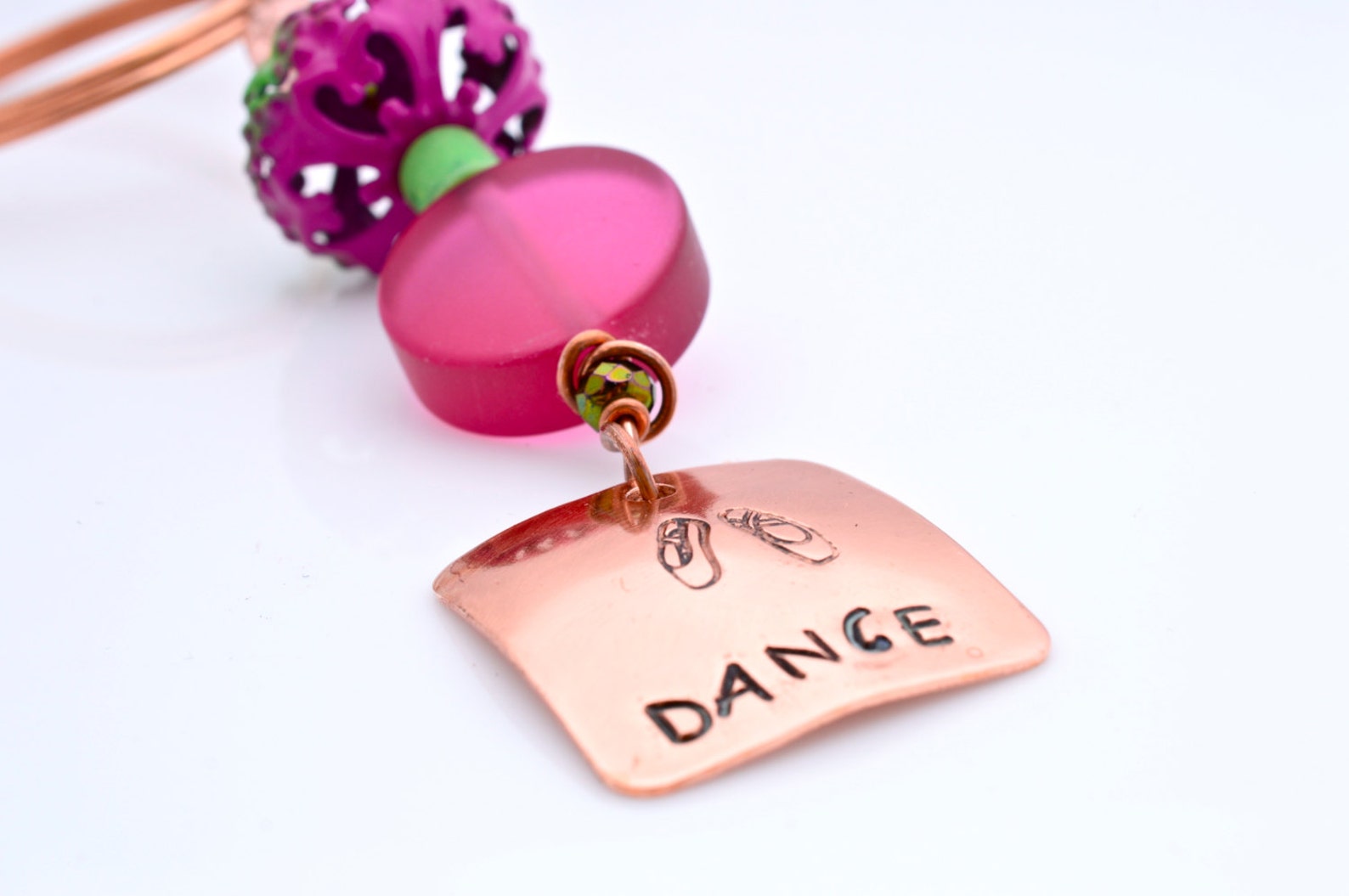dancer, keychain, gift for dancer, ballerina, ballet, pink keychain, 16th birthday, new driver, stocking stuffer, birthday,