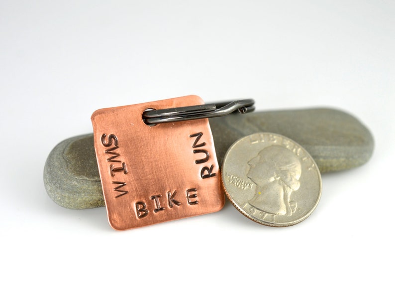 Triathlon Keychain, Triathlon, Triathlete, Run Bike Swim, Triathlete