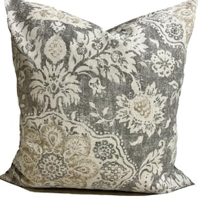 GRAY Pillow COVERS, Gray Throw Pillows, Gray Euro Shams, Gray Pillow Covers for 20x20 Pillow, 16x16 Pillows, 14x20, 18x18 Pillows, All Sizes