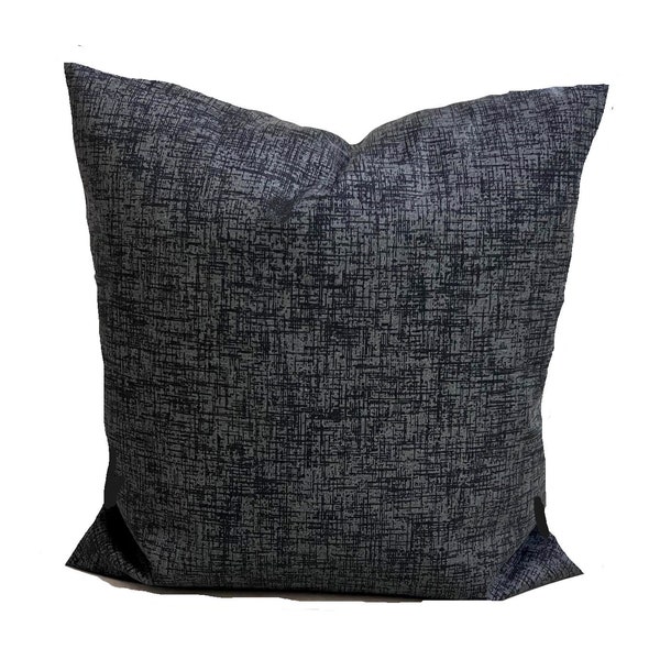 OUTDOOR Pillow Covers, Black Pillow Covers, Charcoal Pillow Cover for a  20x20 Pillow, 16x16 Pillow, 18x18 Pillow, All Sizes