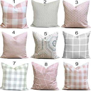 Pink Pillow, Pink Throw Pillow Cover, Pink Linen Pillow Covers for 20x20, 18x18, 16x16 Inserts, ALL SIZES
