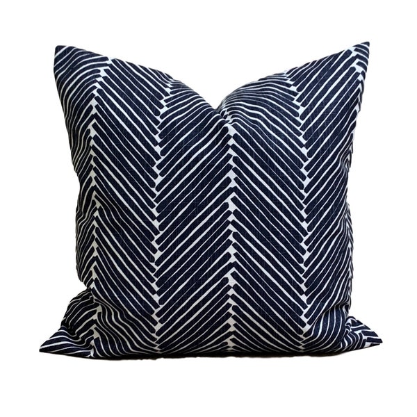 Navy Blue Pillow Cover. Navy Blue Throw Pillow Cover, Blue Euro Shams, Blue Pillow Covers for 20x20 Pillow, 18x18, 16x16 Pillow, All Sizes