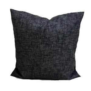 Gray OUTDOOR Pillow Covers, Charcoal Grey Pillow Cover for a 20x20, 16x16, 18x18 Pillow, ALL Sizes