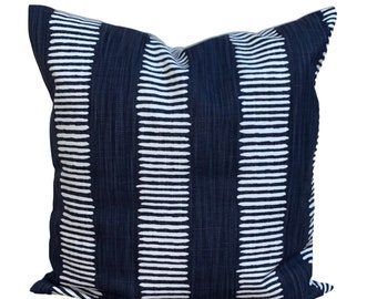 Navy Blue Pillow Cover, Blue Throw Pillow Cover, Navy Blue Pillow Covers for 20x20 Pillow, 18x18 Pillow, 16x16 Pillow, All Sizes incl Euro