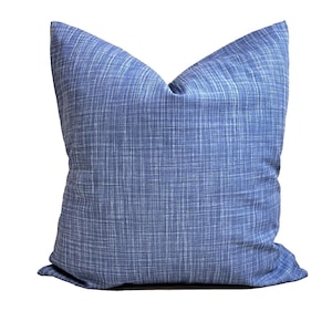 Einfarbige Kissenbezüge. Himmelblaue Kissenbezüge für 16x16, 20x20, 18x18 Kissen, ALLE Größen incl Euro Shams