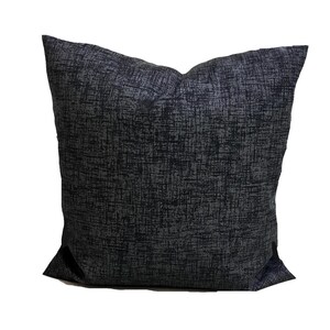 OUTDOOR Pillow Covers, Charcoal Gray Pillow Covers, Charcoal Outdoor Pillow Covers for 20x20, 18x18, 16x16 Inserts, All Sizes