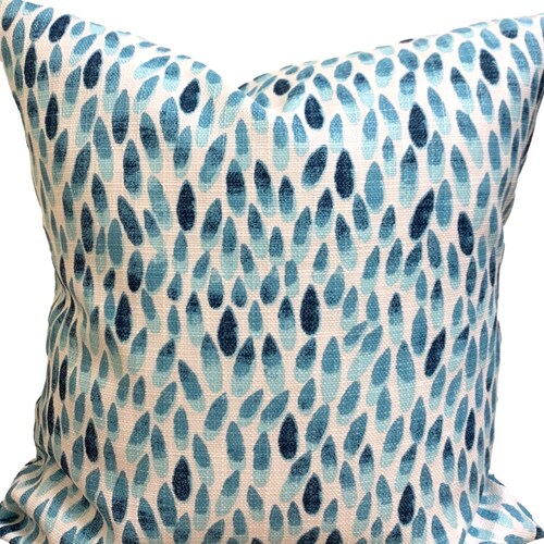 Blue OUTDOOR Pillow Covers Aqua Pillow COVERS Nautical Decor Etsy