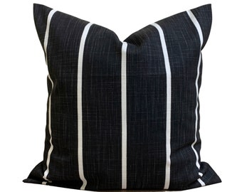 Black Pillow Covers, Black Throw Pillow Cover for 20x20 Pillow, 18x18 Pillow, 16x16 Pillow, All Sizes