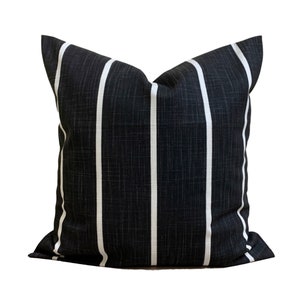 Black Pillow Cover, Farmhouse Pillow Cover, Black Throw Pillow Cover, 20x20, 18x18, 16x16, ALL SIZES