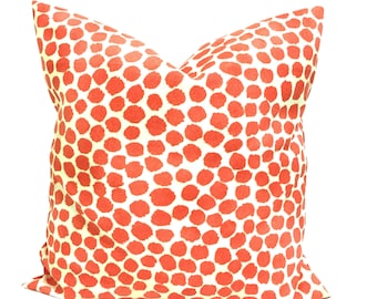 Outdoor Pillow Cover, Orange Pillow Covers, Outdoor Decor, Orange Outdoor Pillow Covers for 16x16, 18x18, 20, 20 Pillow Inserts