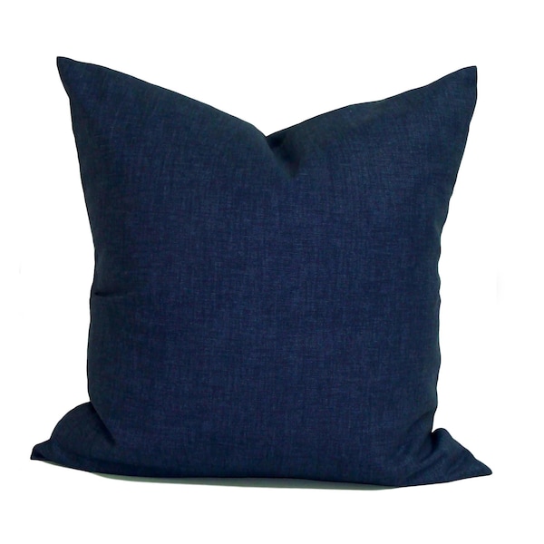 Solid Blue Pillow Cover. Blue Throw Pillow Cover, Blue Pillow Cover for 20x20, 18x18 and 16x16 Pillow Inserts All Sizes incl  Euro Sham