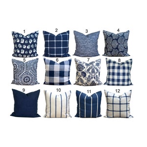 Blauwe kussensloop. Blauw sierkussen, blauwe kussenslopen voor kussen van 20 x 20, kussens van 16 x 16, 18 x 18, alle maten incl. lendestuk en hoeslakens