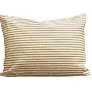 Farmhouse Pillow Sale, Brown Farmhouse Pillow Cover, Brown Ticking Pillow Cover, Brown Lumbar Pillow Cover