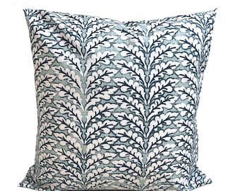 Blue Pillow COVERS. Blue Throw Pillow Covers, Block Print Pillow Covers for 16x16, 20x20, 18x18 Pillows, ALL SIZES inc Euro Shams