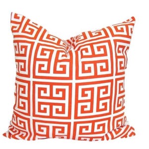 Orange Outdoor Pillow Covers, Outdoor Orange Pillow Cover for 16x16, 18x18, 20x20 Pillow Inserts, ALL Sizes