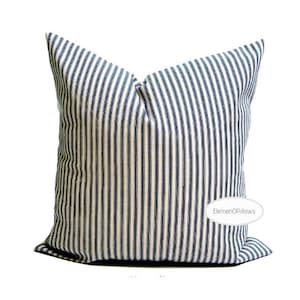 Funda de almohada a prueba de plumas, de plumón, de tejido resistente, color azul tostado, 20 x 20, 18 x 18, 16 x 16, todos los tamaños