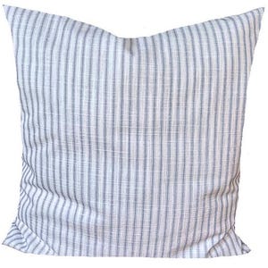 Blue Ticking Pillow COVERS. Blue Throw Pillow Covers for 16x16, 20x20, 18x18 Pillows, ALL SIZES inc Euro Shams, Blue Mist