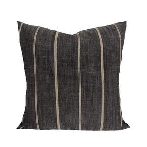 Cojines rústicos, fundas negras para almohadas, fundas de cojín con efecto craquelado color carbón para almohadas de 40,6 x 40,6 cm, 45,7 x 45,7 cm y 50,8 x 50,8 cm, todos los tamaños.