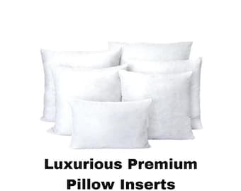 Down Alternative Pillow Inserts, ALL SIZES, Hypoallergenic Pillow, Throw Pillow Insert, SYNTHETIC Down Pillows, Decorative Pillow Insert
