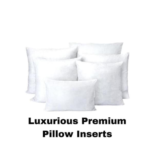 Down Alternative Pillow Inserts, ALL SIZES, Hypoallergenic Pillow, Throw Pillow Insert, SYNTHETIC Down Pillows, Decorative Pillow Insert