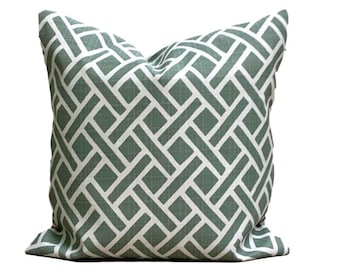 Green Pillow Covers, Green Outdoor Pillow Covers. Green Throw Pillow Covers for 20x20, 16x16, 18x18 Pillows, All Sizes