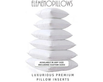 Down Alternative Pillow Inserts, ALL SIZES, Hypoallergenic Pillow, Throw Pillow Insert, SYNTHETIC Down Pillows, Decorative Pillow Insert