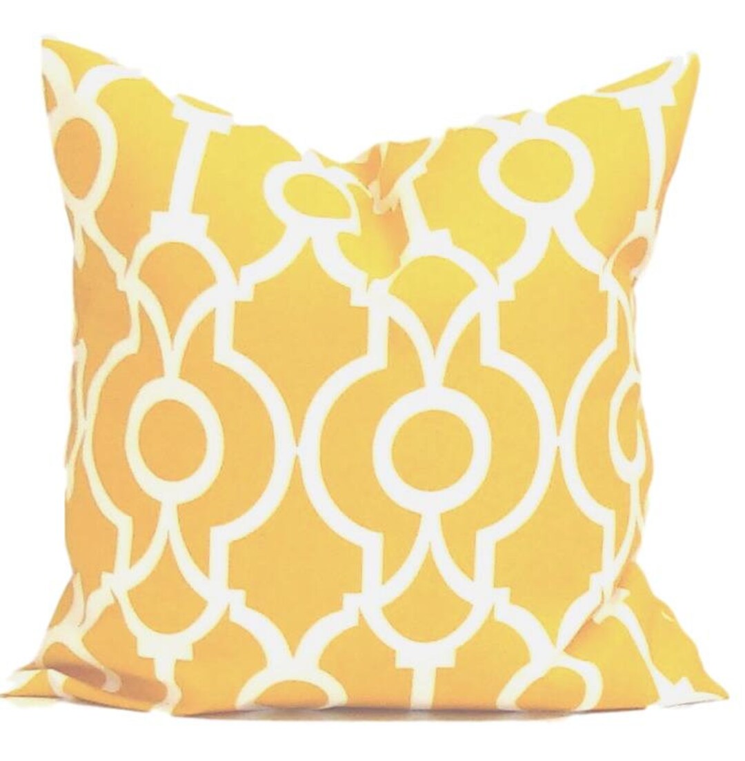 Yellow OUTDOOR Pillow Cover Yellow Throw Pillow Cover Etsy