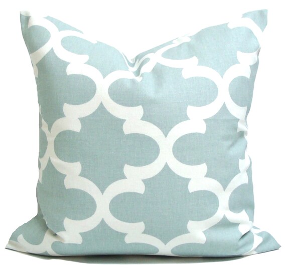 Spa Blue Pillow Cover Throw Pillow Cover Spa Blue Throw Etsy