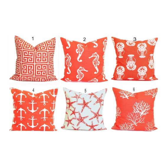 Nautical Pillows Nautical Decor Embroidered Nautical Decor Throw Pillow