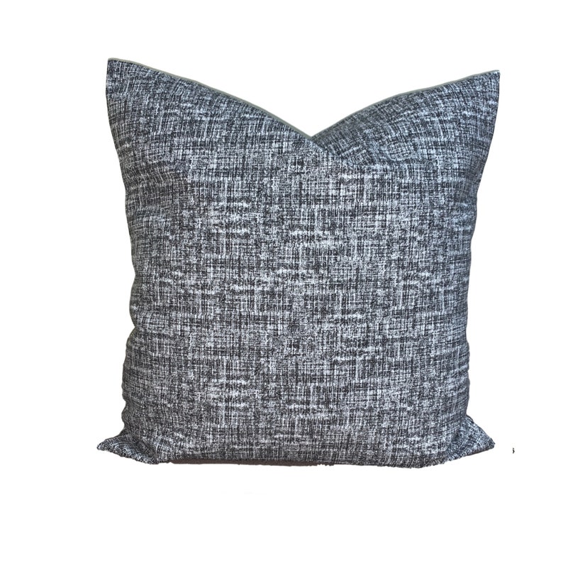 Charcoal Gray Pillow Covers Farmhouse Pillow Cover Throw Etsy