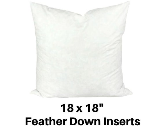 18x18 Pillow Insert, 18x18 Pillow Form, 18x18 Feather Pillow