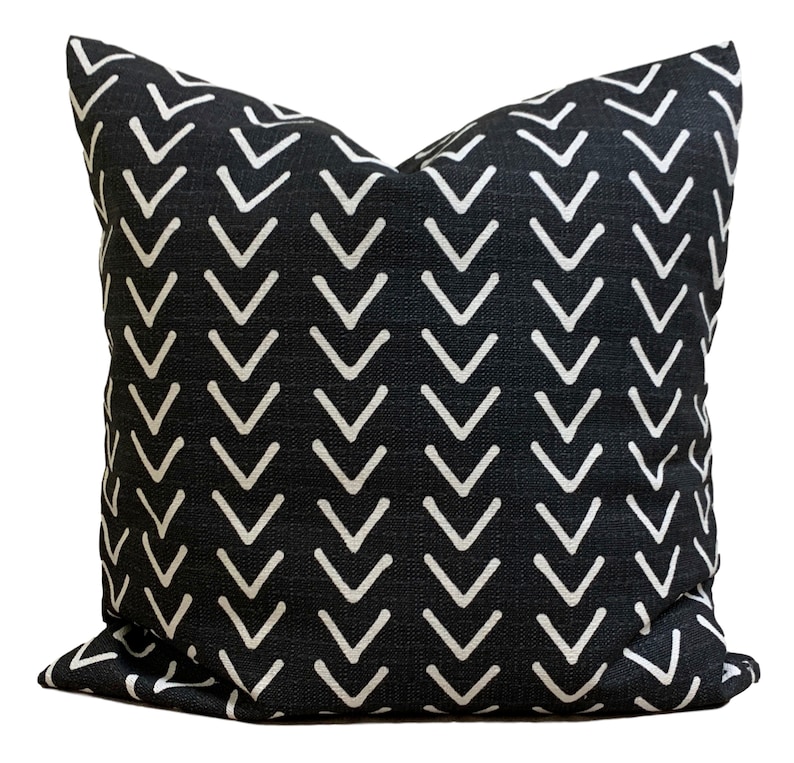 Black Pillow Covers Black Tan Pillow COVERS Black Throw Etsy