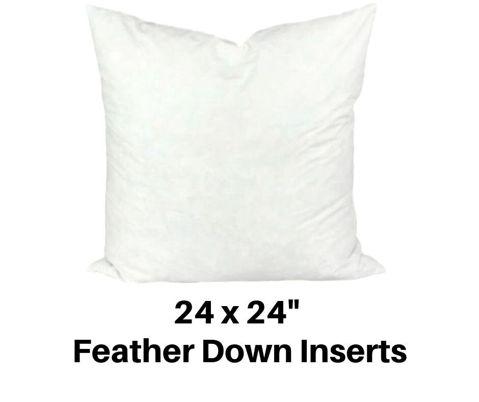 Decorative Pillow Insert 24"x 24" Feathers/Down 