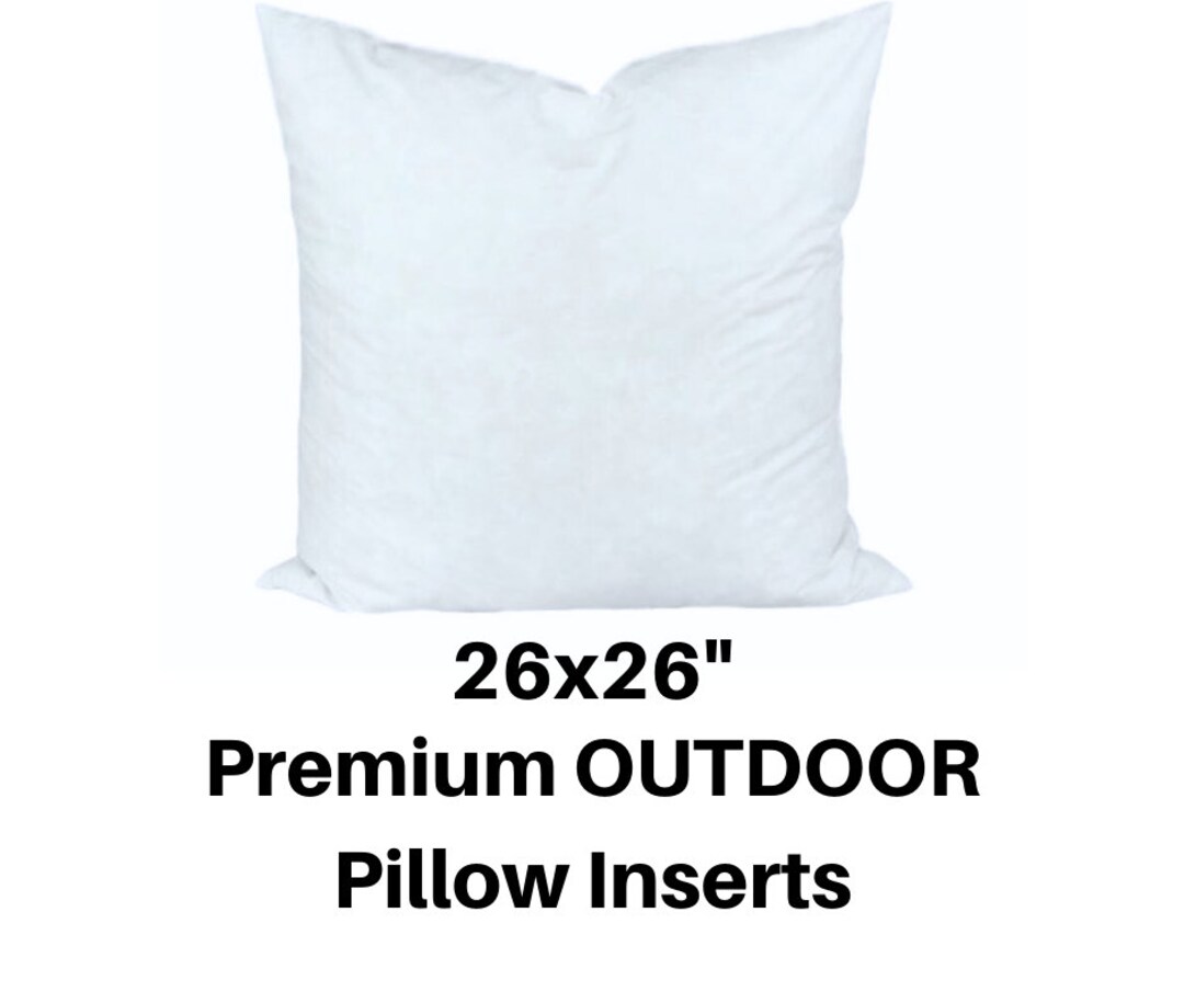 OUTDOOR Pillow Inserts, 26x26 Outdoor Throw Pillow Insert, 26x26
