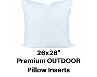 OUTDOOR Pillow Inserts, 26x26 Outdoor Throw Pillow Insert, 26x26 OUTDOOR Pillow, Outdoor Decor, Large Outdoor Pillow Inserts