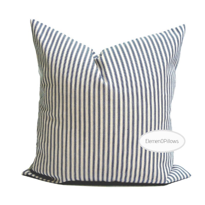 Feather PROOF Ticking Pillow Cover Down Proof Ticking Pillow Etsy