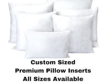 Custom Pillow Inserts, Custom Throw Pillow Inserts, Custom Size Pillow Inserts, Hypoallergenic Pillow, SYNTHETIC Down Pillows,  ANY SIZE