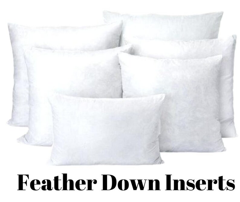 Pillow Insert Pillow Forms Down Pillow Inserts Feather Etsy