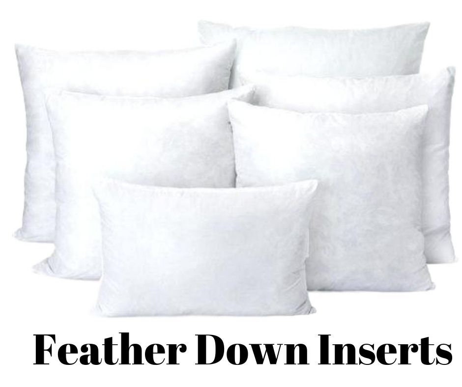 Feather Pillow Insert, Pillows, Pillow, Pillow Inserts, Throw Pillows, 18x18,  16x16, 16x24, 16x26 Lumbar Pillow Insert 