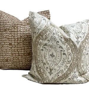 Fall Pillow Cover, Tan Decorative Pillow Cover for Any Size Insert image 4