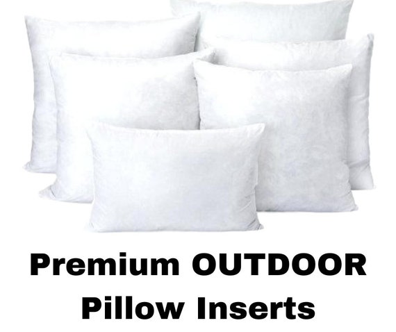 OUTDOOR Pillow Inserts, Outdoor Pillow Forms, OUTDOOR Pillow Stuffers,  12x16 14x14 16x16 18x18 20x20 22x22 24x24, ALL Sizes 