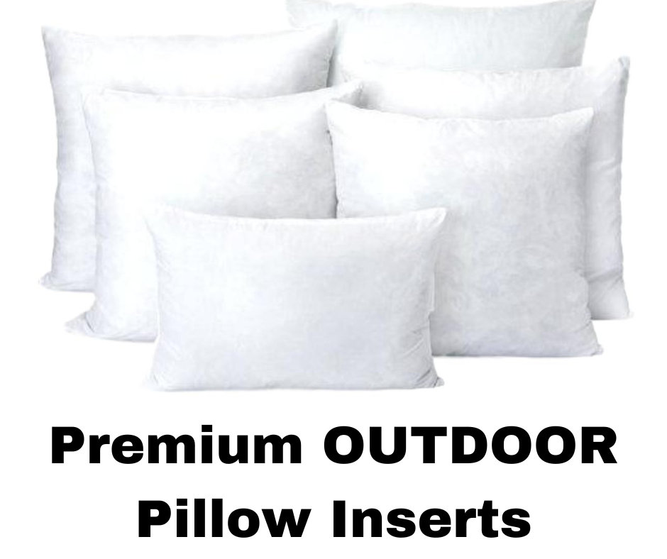 18 x 18 Outdoor Pillow Inserts Set of 4 Water Resistant Throw Pillow Inserts Premium Hypoallergenic Pillow Insert, White